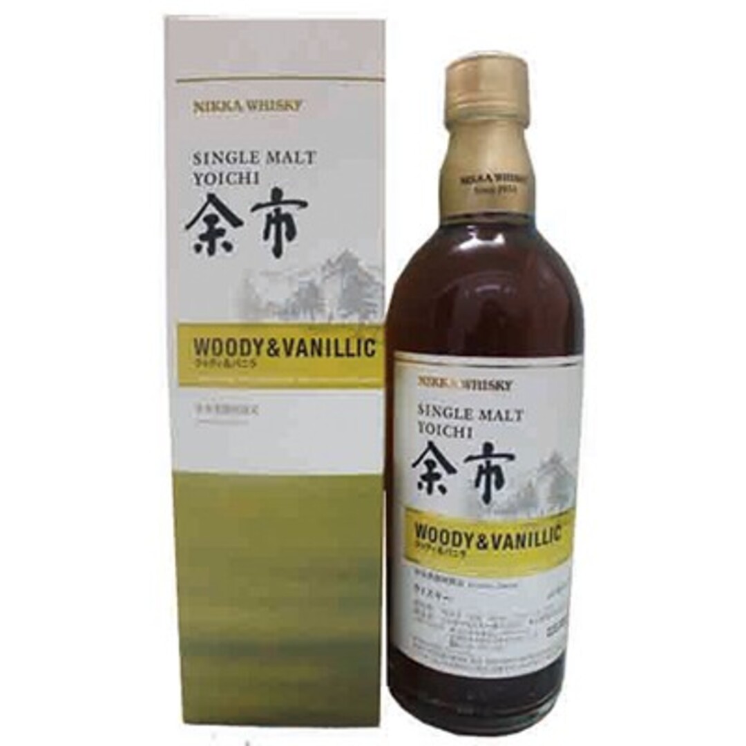 余市木質香草風味桶原酒威士忌 500ml (黃)